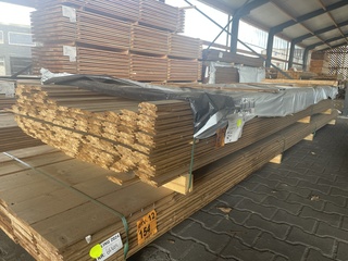 Ca. 164x Thermo Vuren channelsiding, 19x91mm, lengte 420cm